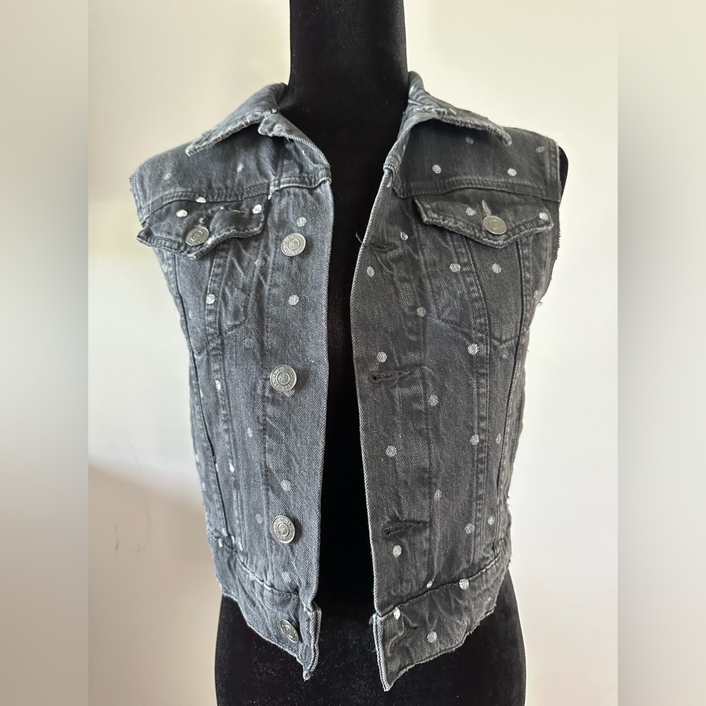 Current Elliot Gray Denim Vest